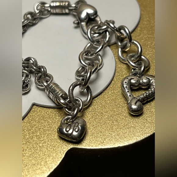 Brighton Adore Me Heart Necklace Silver Plate Vintage - Picture 7 of 11